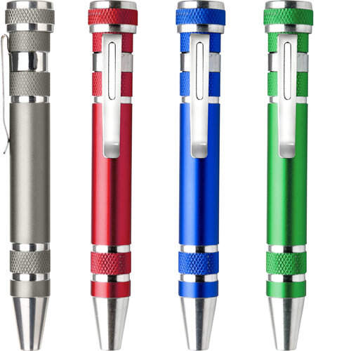 Gereedschapspen met 8 bitjes bedrukken