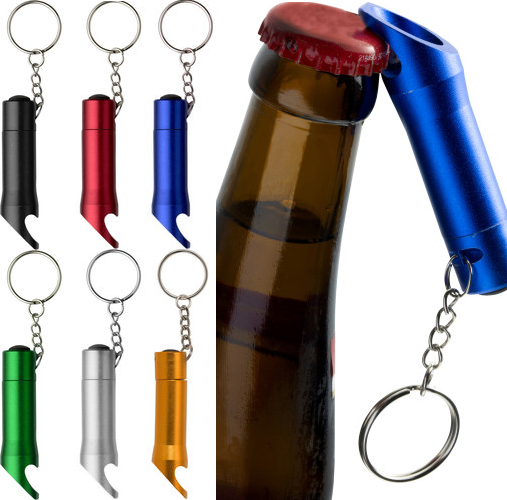 Aluminium zaklamp/flesopener bedrukken