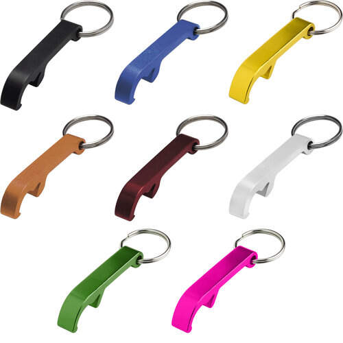 Flesopener met sleutelhanger bedrukken
