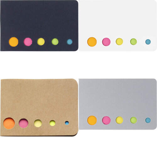Memoboekje met 5 verschillende kleuren bedrukken