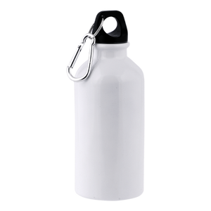 Aluminium drinkfles 400 ml zilver onbedrukt 618