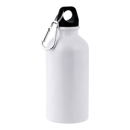 Aluminium drinkfles 400 ml zilver onbedrukt 618