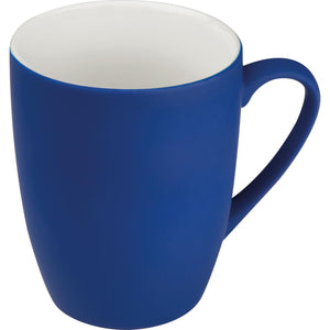 Drinkbeker met rubbercoating blauw Graveren 3065