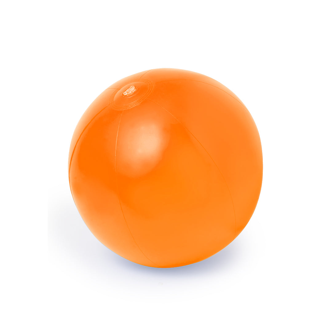 Strandbal Portobello wit/oranje onbedrukt