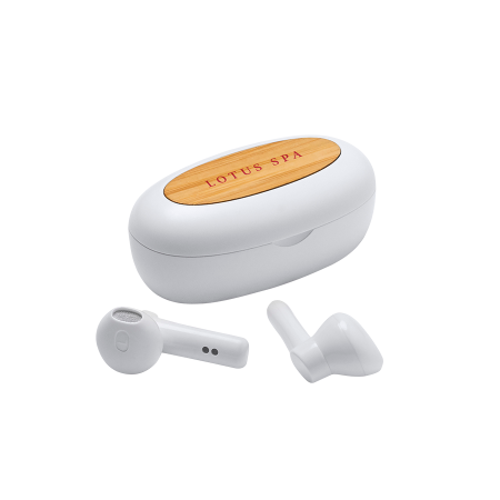 VALDI draadloze headset met oplaadcase bedrukken