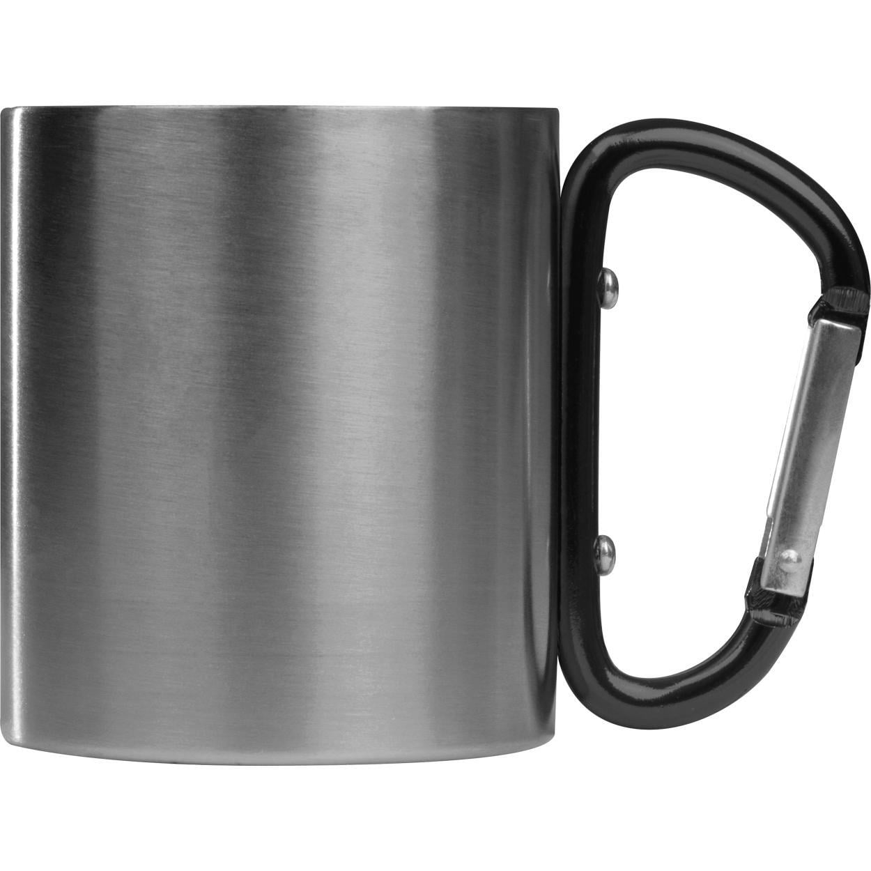 Metalen beker met karabijnhaak sample