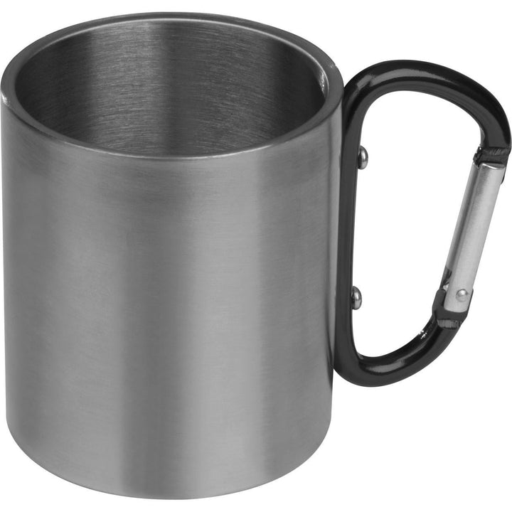 Metalen beker met karabijnhaak sample