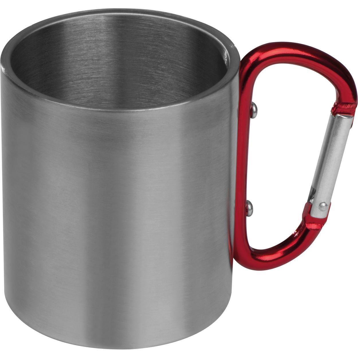 Metalen beker met karabijnhaak sample