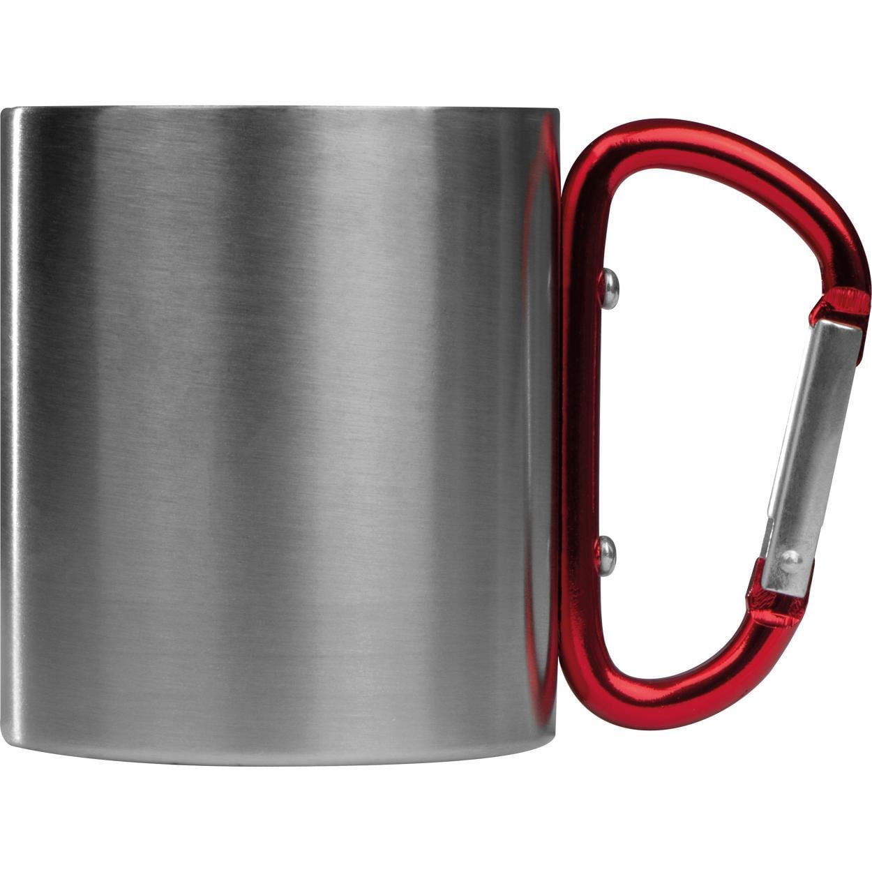 Metalen beker met karabijnhaak sample