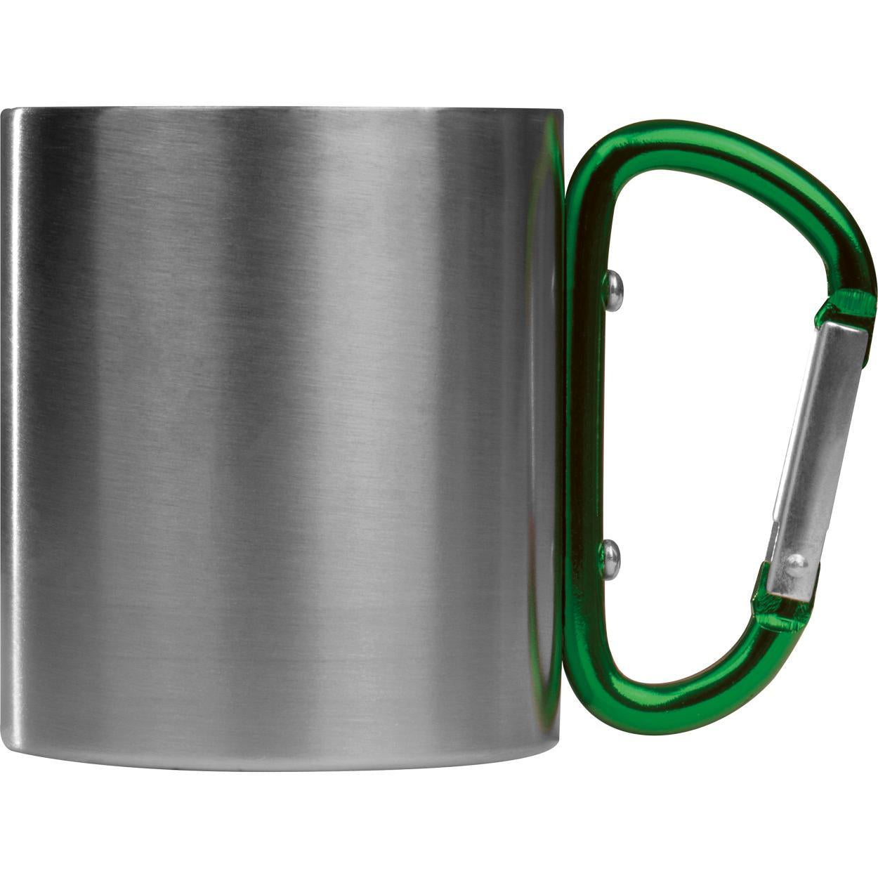 Metalen beker met karabijnhaak sample