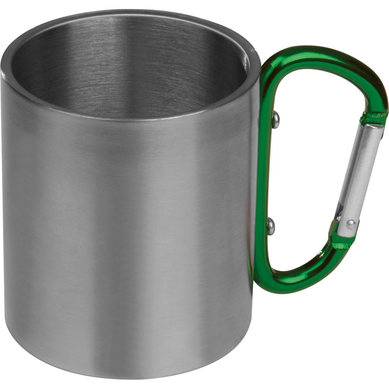 Metalen beker met karabijnhaak sample