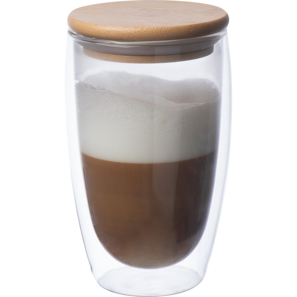 Dubbelwandig glas met inhoud 500 ml sample