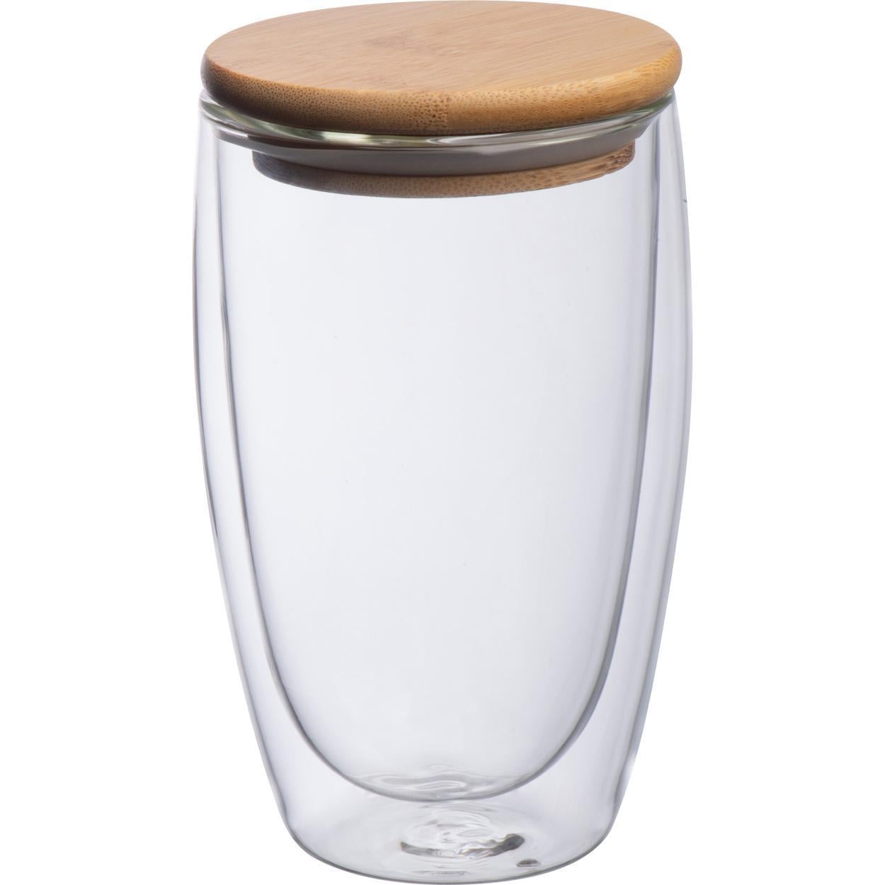Dubbelwandig glas met inhoud 500 ml sample