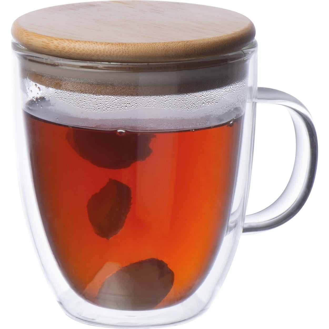 Dubbelwandig glas met greep - 350 ml sample