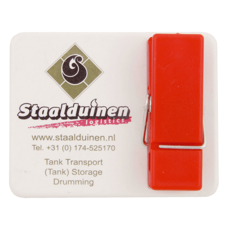 Wandplaatje met knijper sample