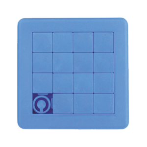 Schuifpuzzel vierkant 75x75 mm TAMPONPRINT lichtgroen 1 kleur 11024