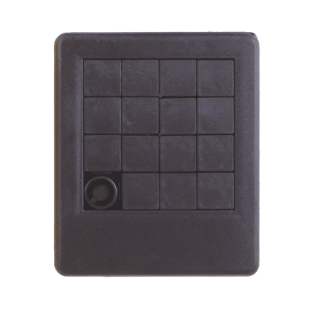 Schuifpuzzel 75x90 mm donkergroen 2 kleuren 11009