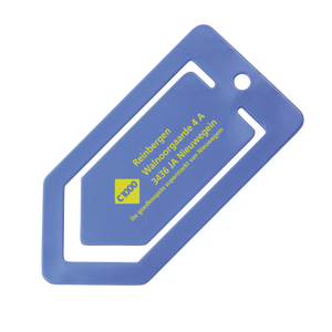 Papierclip pijl Mega 150 mm donkerblauw 2 kleuren 8938