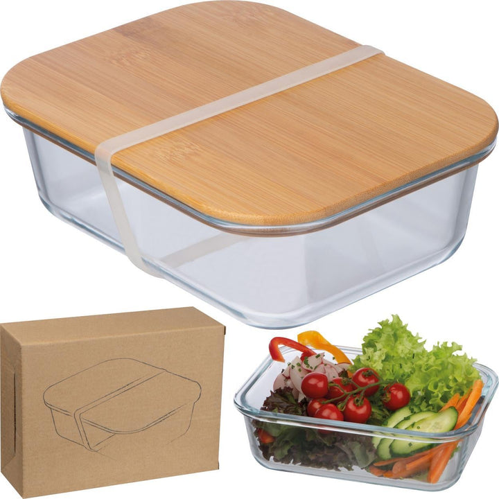 Lunchbox van hardglas (borosilicaatglas) sample