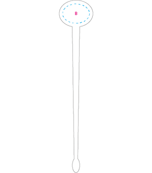 Roerstaafje donkergroen 3 kleuren 9920