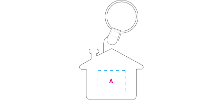 Sleutelhanger Huis donkergroen 3 kleuren 11350