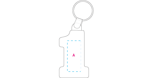 sleutelhanger Nr. 1 donkergroen 3 kleuren 11482