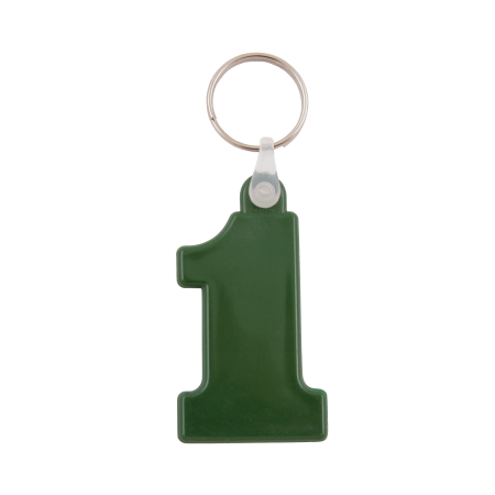 Kunststof sleutelhanger Nr. 1  sample