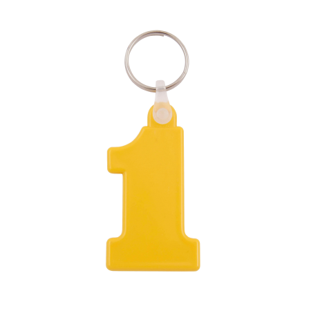 Kunststof sleutelhanger Nr. 1  sample