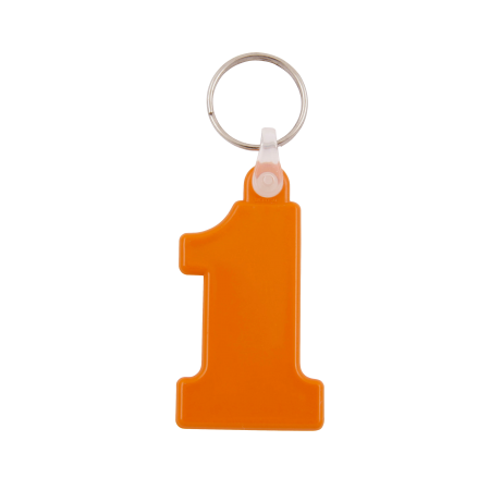 Kunststof sleutelhanger Nr. 1  sample