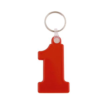 Kunststof sleutelhanger Nr. 1  sample