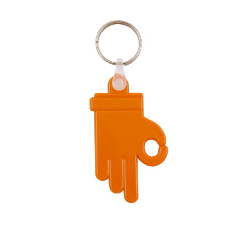 Kunststof sleutelhanger OK Hand  sample