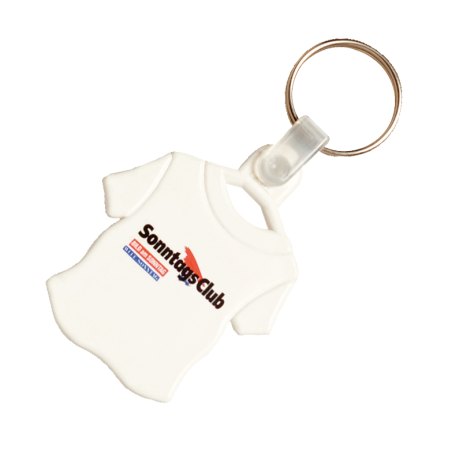 Kunststof sleutelhanger T-shirt  sample
