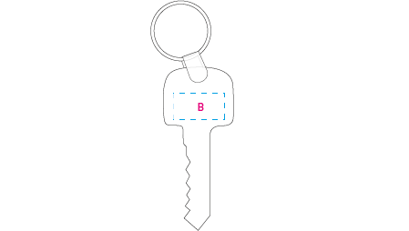 sleutelhanger Sleutel donkergroen 4 kleuren 11523