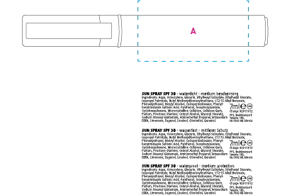 Spray stick zonnebrandcr&egrave;me factor 30 transparant onbedrukt 11875