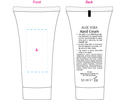 Tube 50 ml handcr&egrave;me Alo&euml; Vera wit 2 kleuren 12698