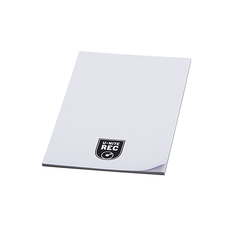 Schrijfblok A6 25 vel bedrukken