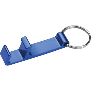 Sleutelhanger met flesopener grijs Graveren 11395