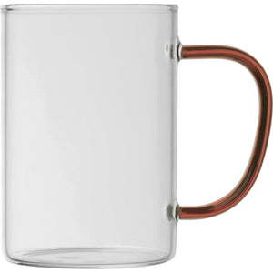 Theeglas met gekleurd oortje 12428