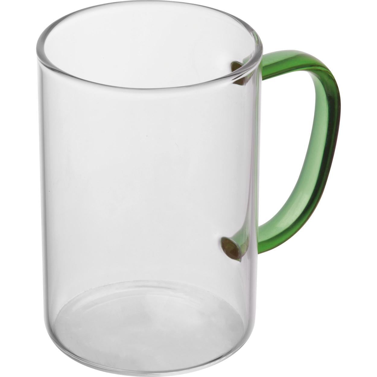 Theeglas met gekleurd oortje 12433