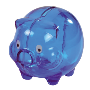 Spaarvarken klein donkerblauw 2 kleuren 11715
