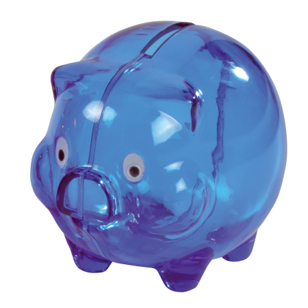 Spaarvarken klein donkerblauw 2 kleuren 11715