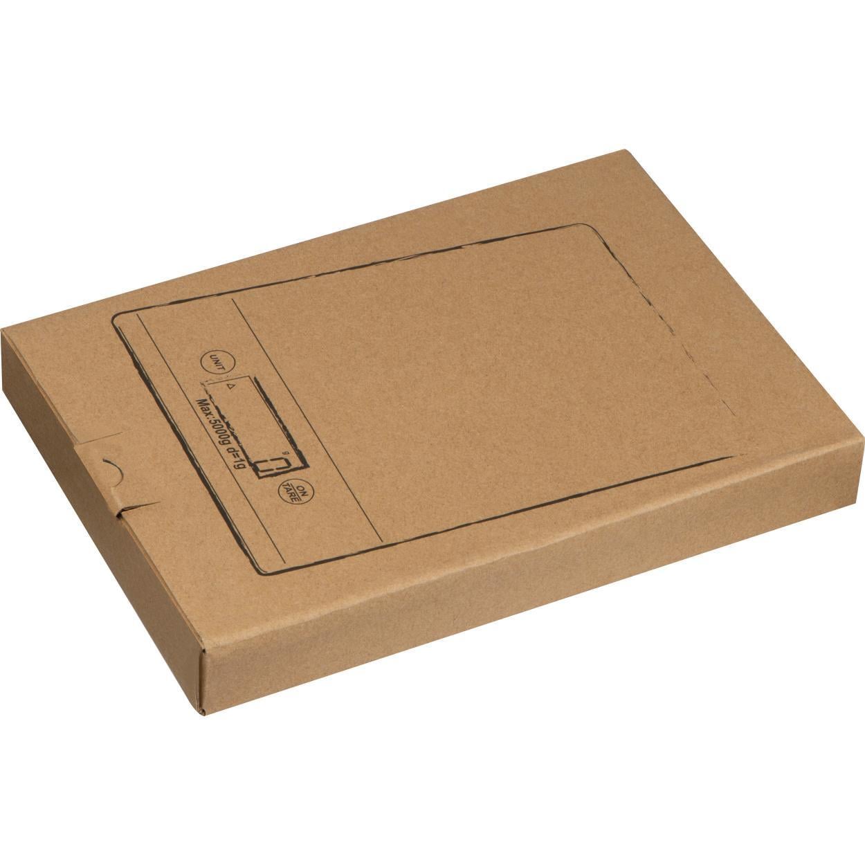 Keukenweegschaal van bamboe met zwart display sample