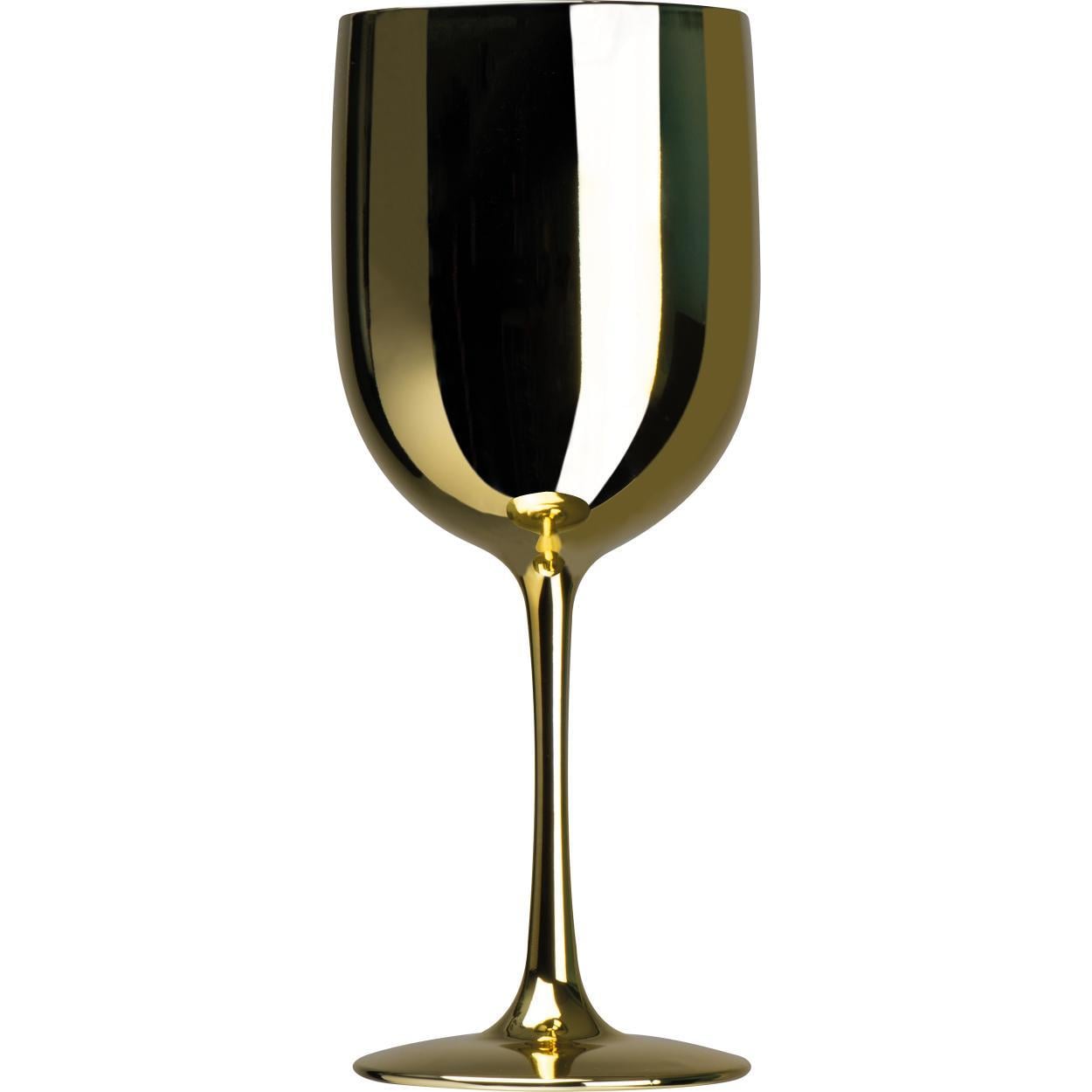 Hoogglans champagneglas van kunststof sample