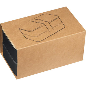 Dubbel-laags lunchbox van PP en bamboe 3250