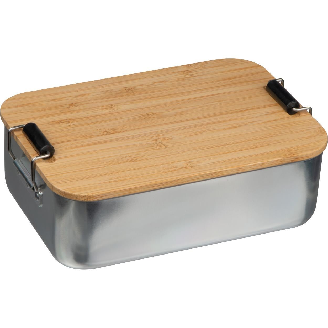 Lunchbox van aluminium 1 liter inhoud sample