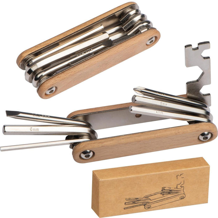 Fietsrepartieset met houten schalen sample