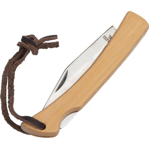 Zakmes met bamboe schalen 13578