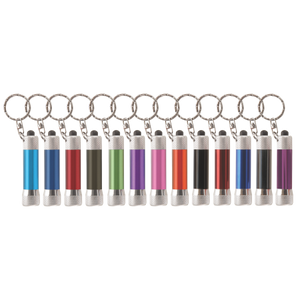 Zaklamp LED sleutelhanger met batterijen inclusief lasergravering bedrukken