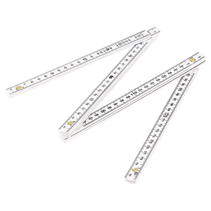 Duimstok 2 meter wit 2 kleuren 3479