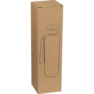 Sport drinkfles van kunststof rood 1 kleur 11774